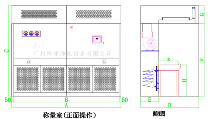 負壓稱量房設(shè)計圖